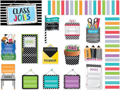 Bold & Bright Classroom Jobs Bulletin Board Set - US 2956