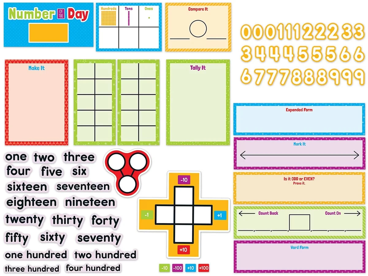 Number of the Day Bulletin Board Set - US 3796
