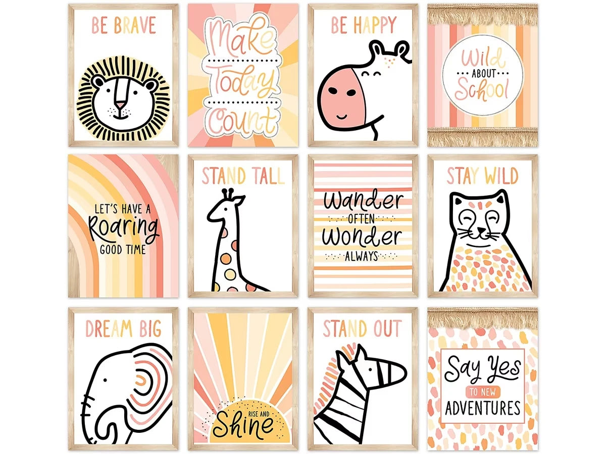 Simply Safari Motivational Mini Poster Pack - US 1284