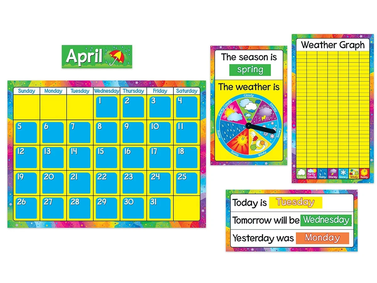Year Around Calendar Bulletin Board Set - US 6052