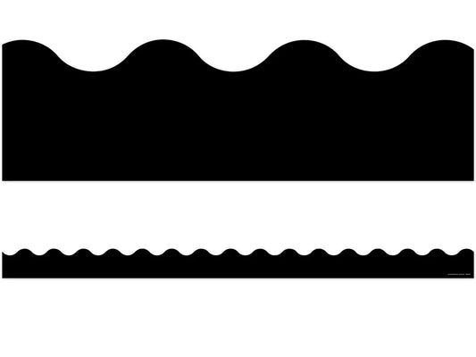 Dark Black Scalloped Border - US 1278