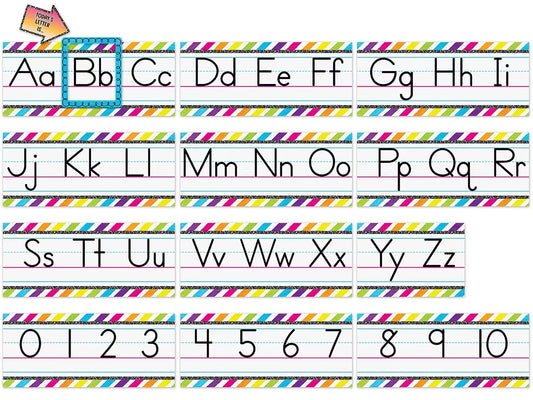 Brights 4Ever Traditional Manuscript Bulletin Board Set - US 6113