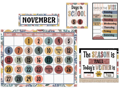 Wonderfully Wild Calendar Bulletin Board Set - US 5620