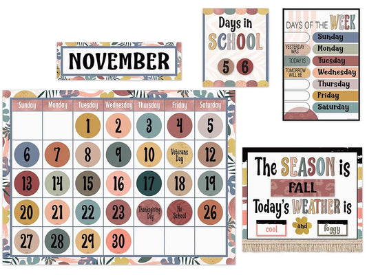 Wonderfully Wild Calendar Bulletin Board Set - US 5620