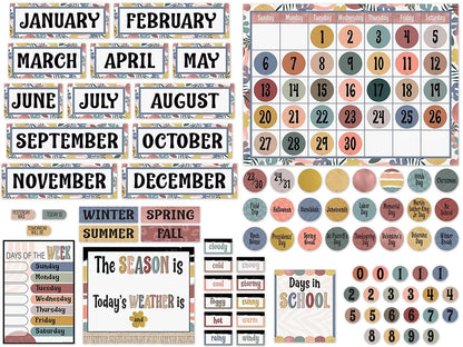 Wonderfully Wild Calendar Bulletin Board Set - US 5620