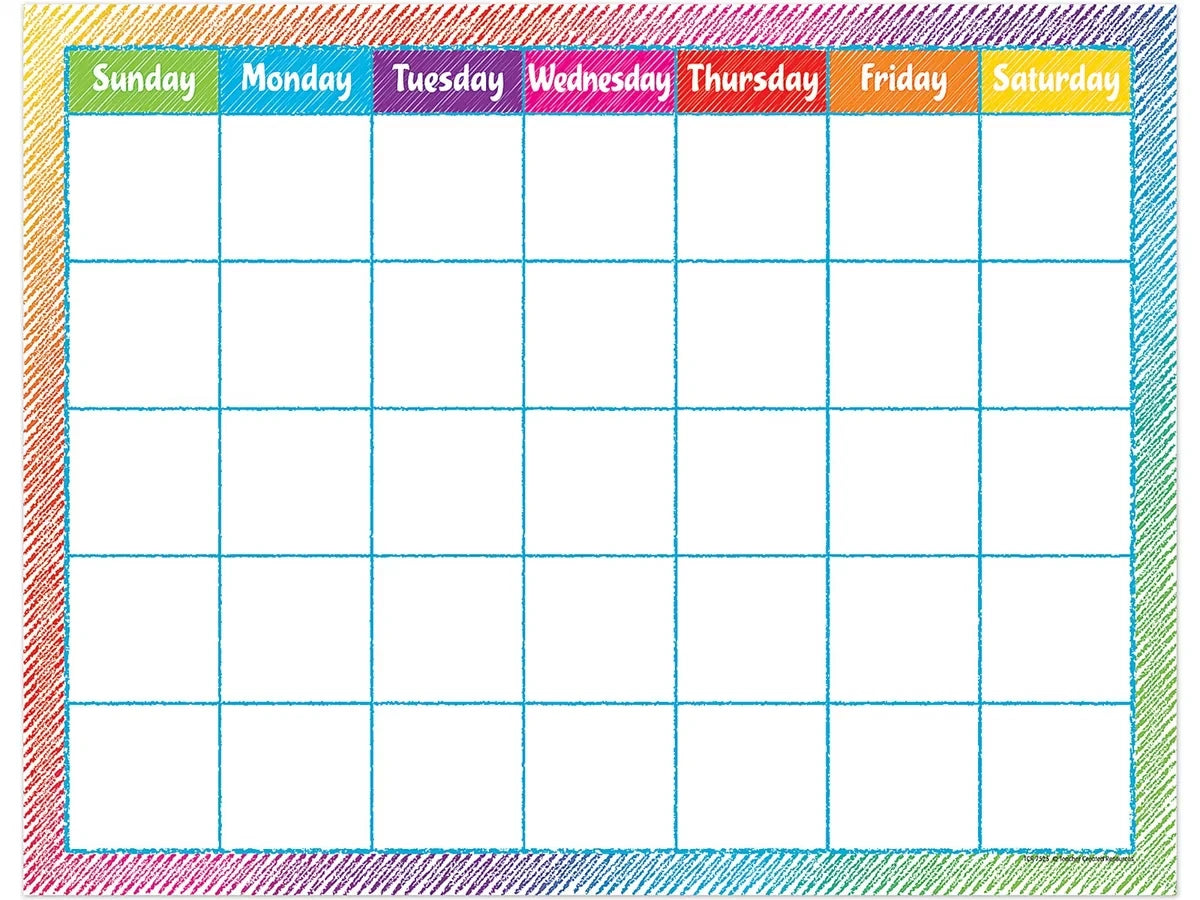 Scribble Classroom Calendar - US 4570