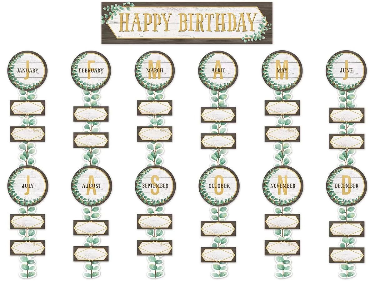 Eucalyptus Birthday Bulletin Board Set - US 5420
