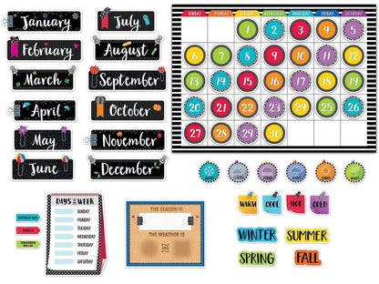 Bold & Bright Calendar Bulletin Board Set - US 1880