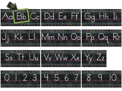 Chalkboard Brights Traditional Manuscript Bulletin Board Set - US 5022