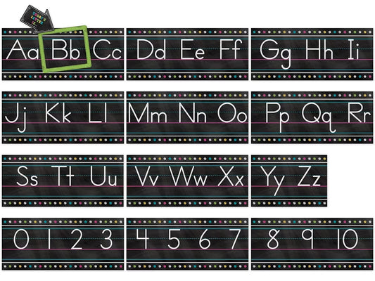 Chalkboard Brights Traditional Manuscript Bulletin Board Set - US 5022