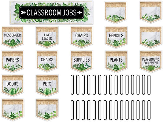 Simply Boho Classroom Jobs Bulletin Board Set - US 6935