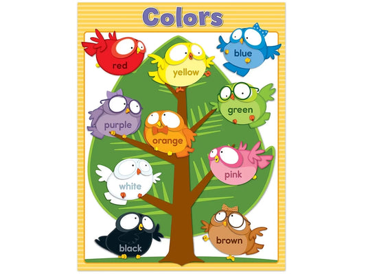 Owl Pals Color Learning Poster - US 6271