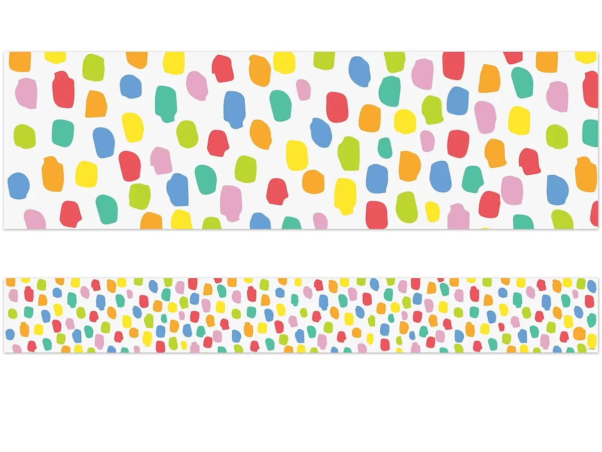 Colorful Messy Dot Border - US 8743
