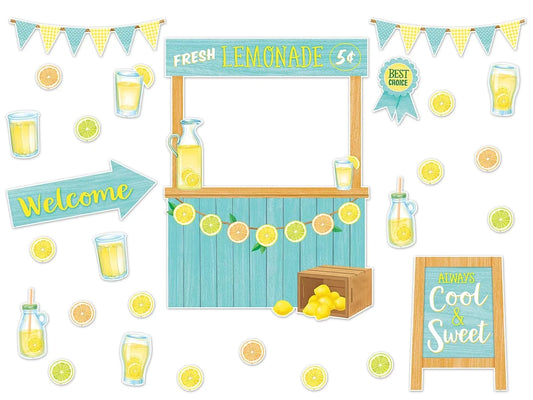 Lemon Zest Lemonade Stand Bulletin Board Set - US 6840