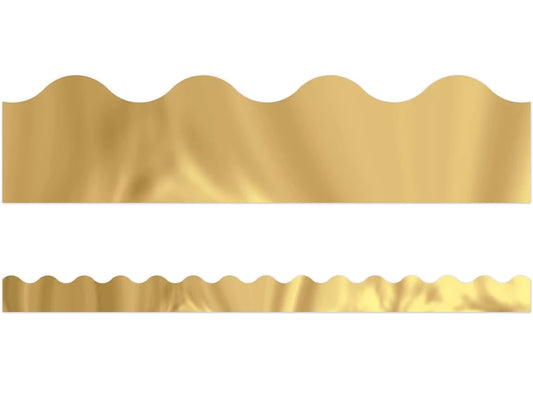 Gold Metallic Scalloped Border - US 8627