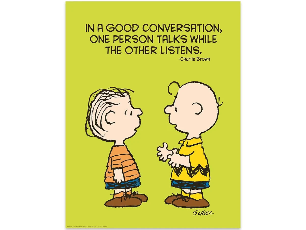 Peanuts® Talk and Listen Poster - US 8460