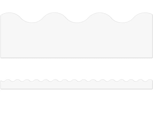 Bright White Scalloped Border - US 5636