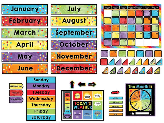 Celebrate Learning Calendar Bulletin Board Set - US 2743
