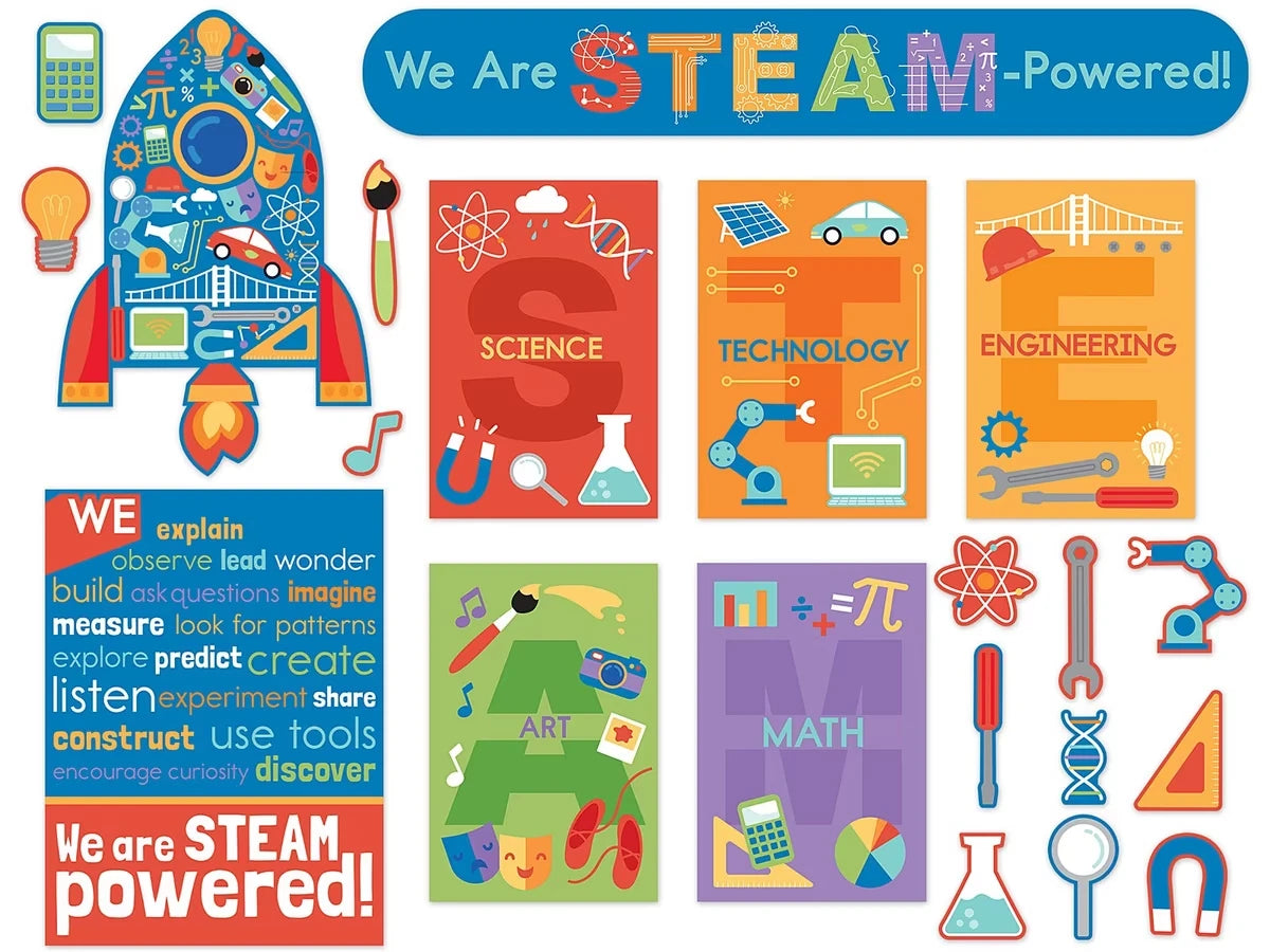 We Are STEAM-Powered Bulletin Board Set - US 8986