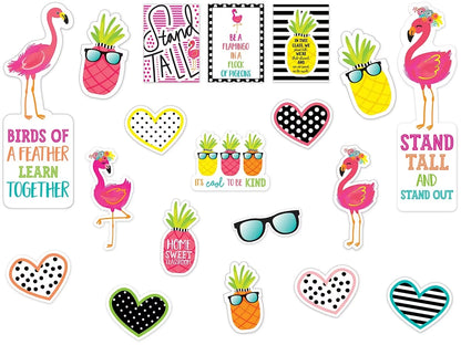 Simply Stylish Tropical Motivational Bulletin Board Set - US 7380