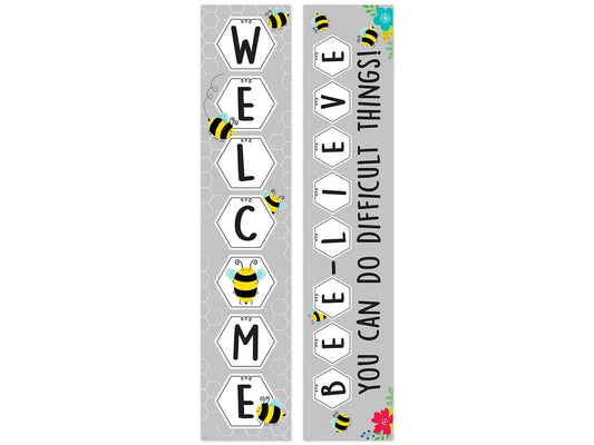 Busy Bees Welcome Double-Sided Banner - US 6467