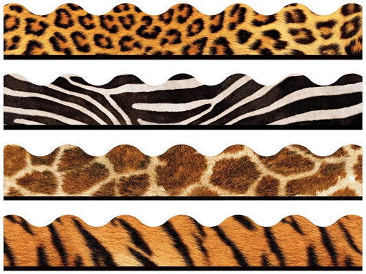 Animal Print Scalloped Borders - Variety Pack - US 8179