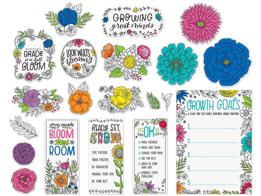 Bright Blooms Bulletin Board Set - US 3999