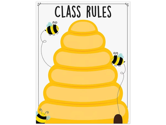 Busy Bees Classroom Rules Poster - US 1144