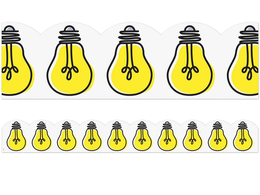Doodle Light Bulb Scalloped Border - US 6988
