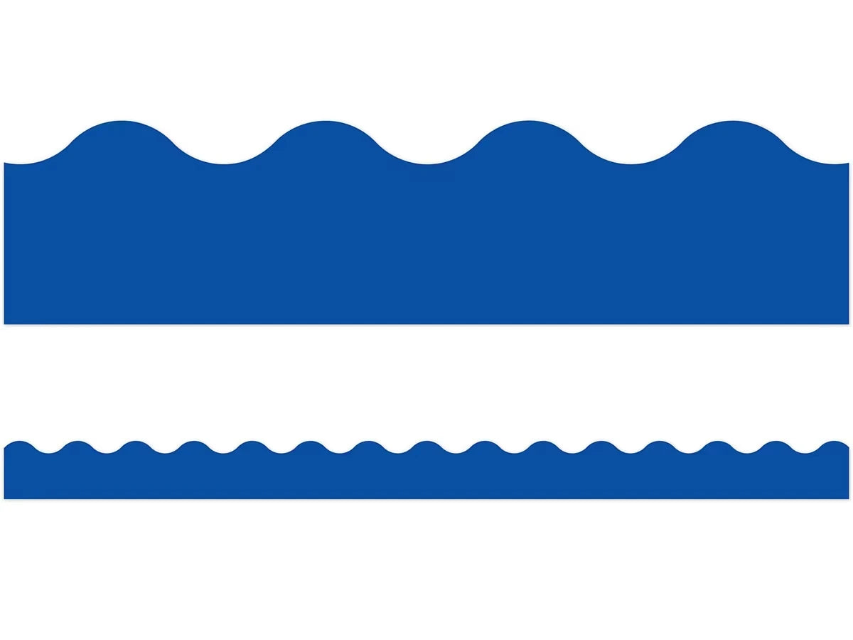 Royal Blue Scalloped Border - US 3369
