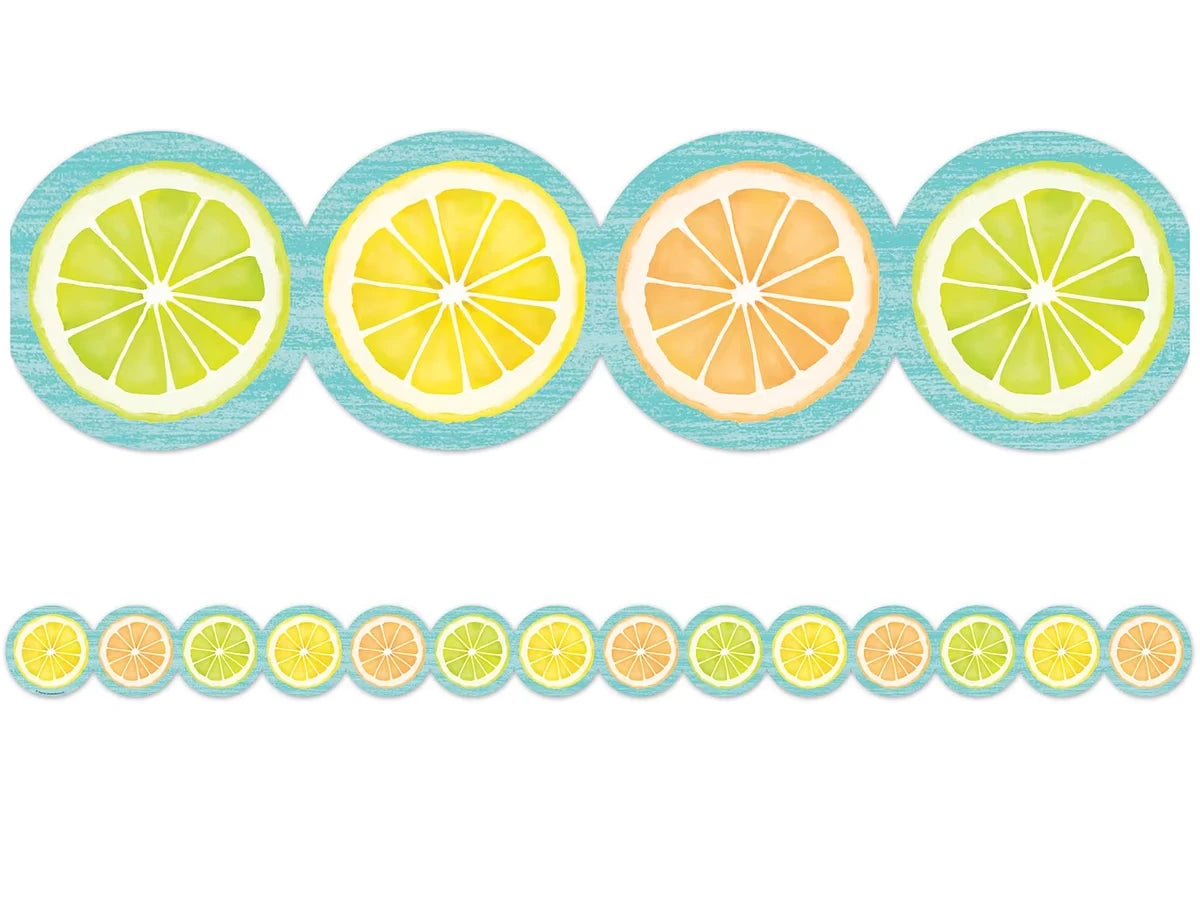 Lemon Zest Citrus Slices Border - US 2297