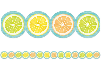 Lemon Zest Citrus Slices Border - US 2297