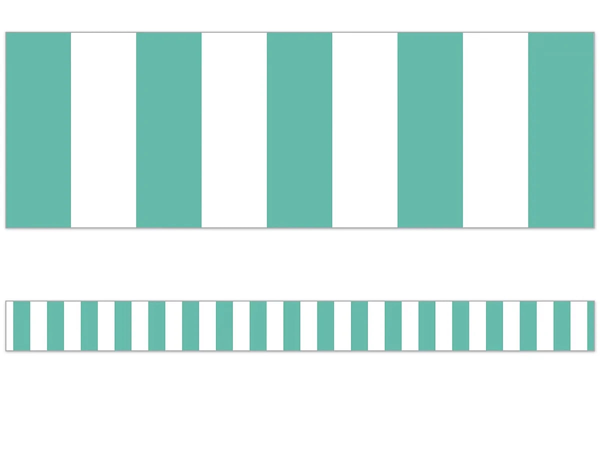 Simply Stylish Turquoise Striped Border - US 5533