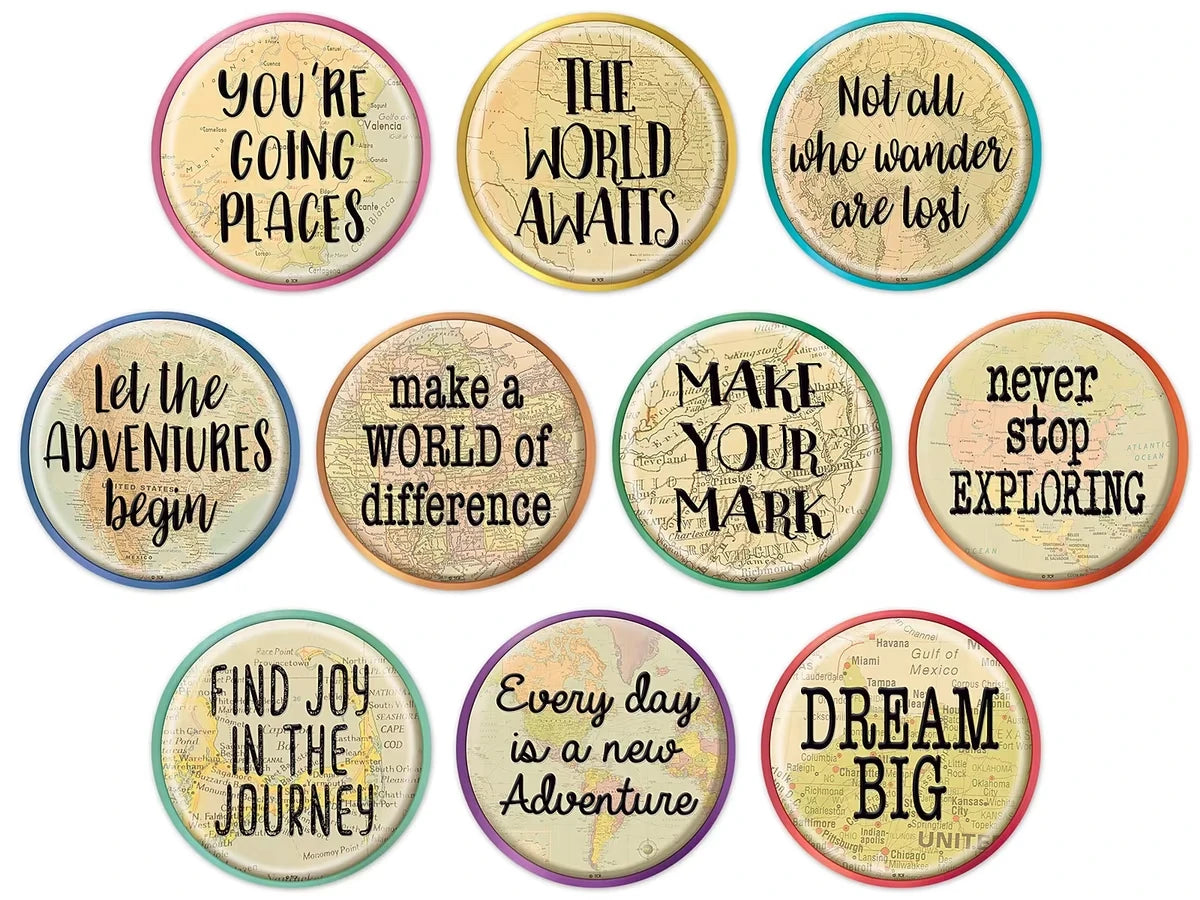 Travel the Map! Motivational Accents - US 8961