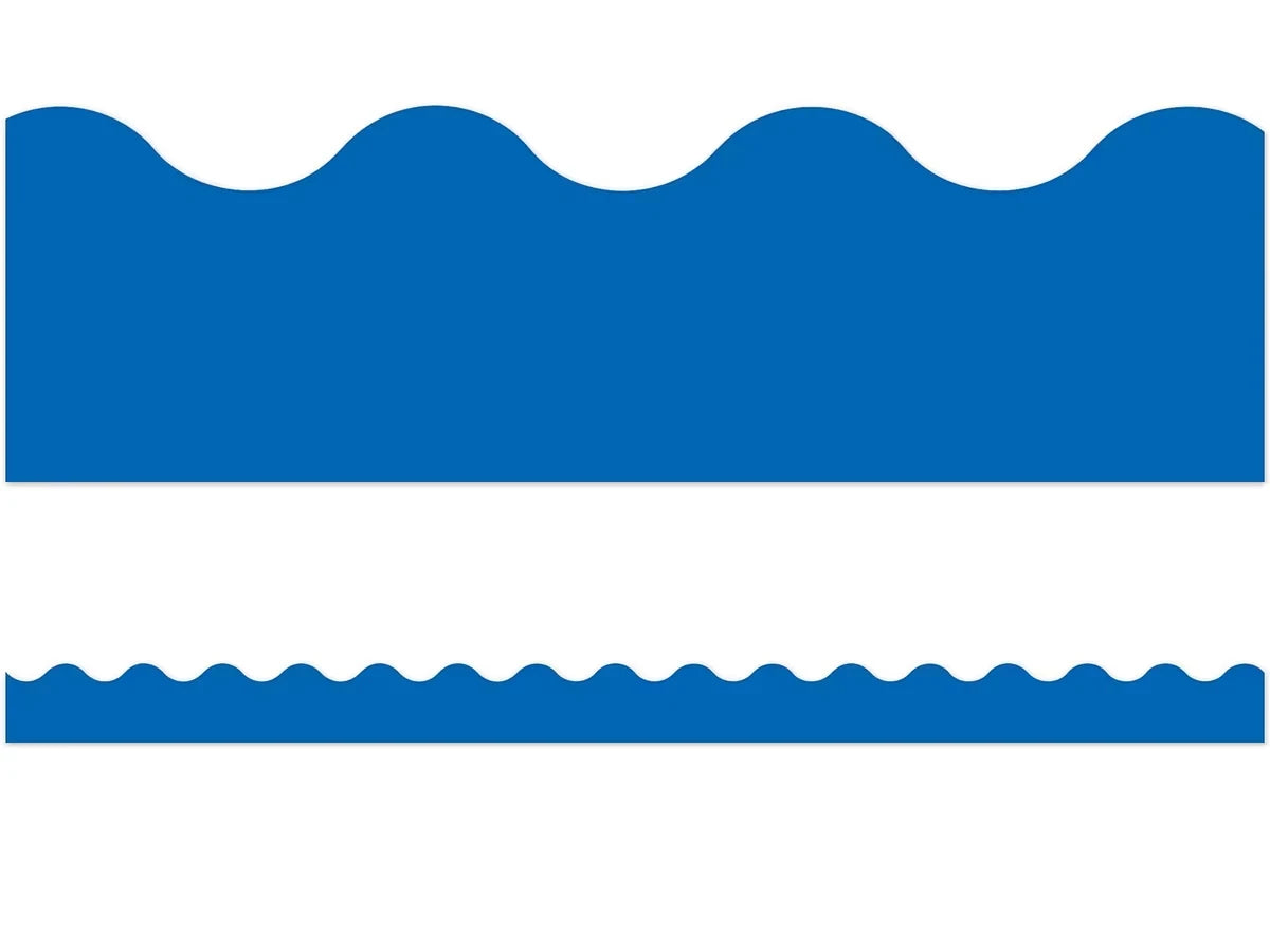 Dark Blue Scalloped Border - US 2897