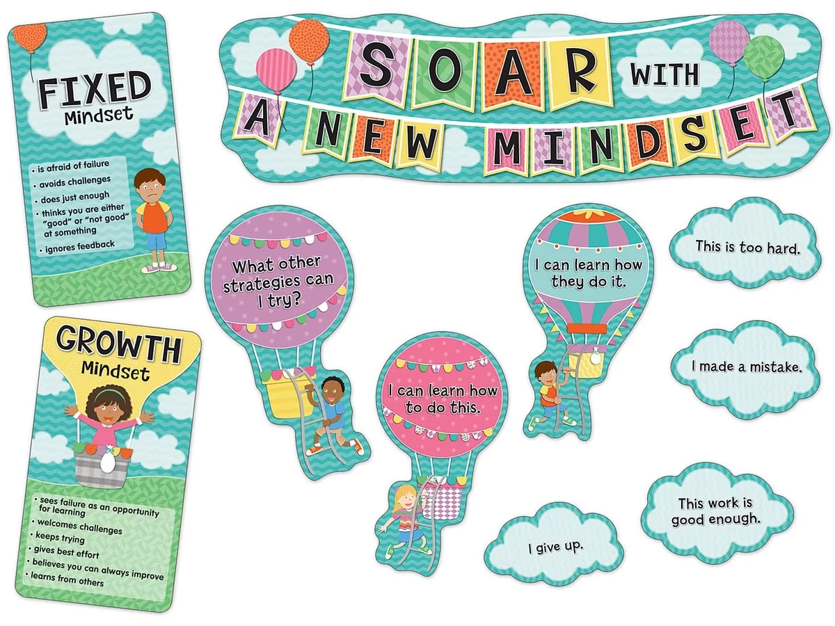 Up & Away Growth Mindset Bulletin Board Set - US 3070