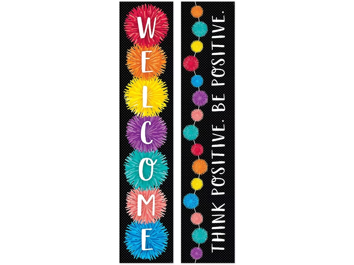 Pom-Pom Double-Sided Welcome Banner - US 9709