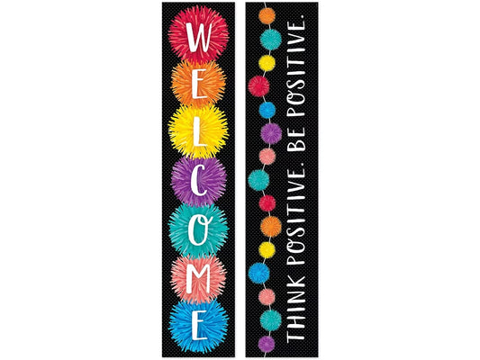 Pom-Pom Double-Sided Welcome Banner - US 9709