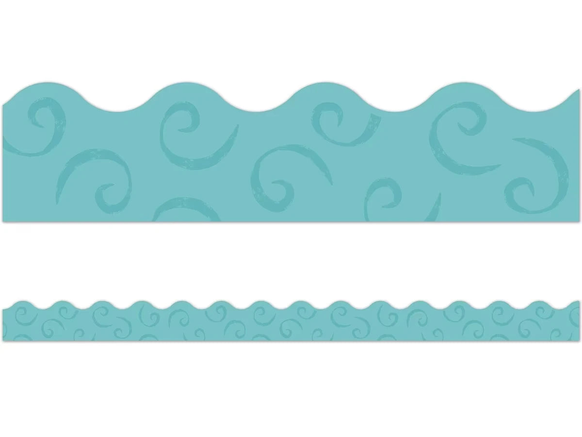 Good to Grow Teal Scalloped Border - US 5306