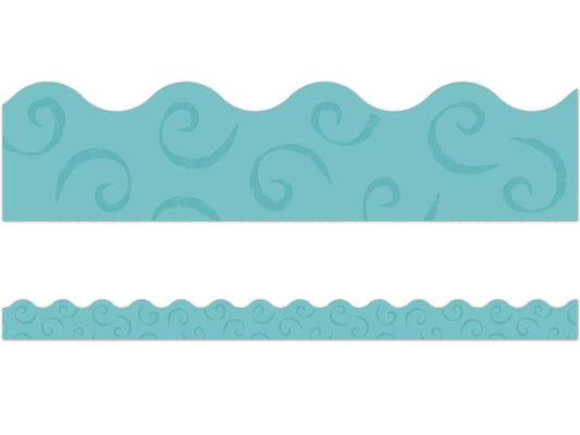 Good to Grow Teal Scalloped Border - US 5306