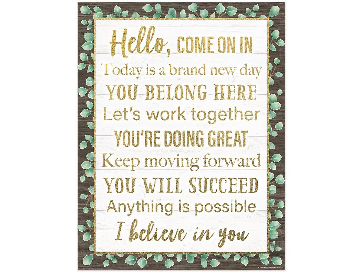 Eucalyptus Hello, Come on In Poster - US 7936