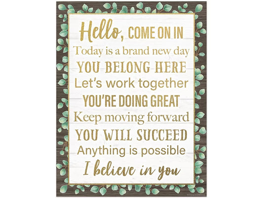 Eucalyptus Hello, Come on In Poster - US 7936