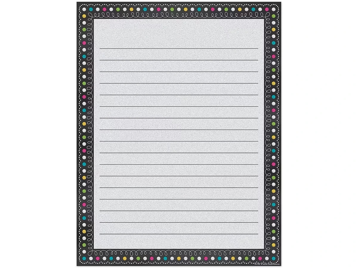 Chalkboard Brights Lined Poster - US 8445