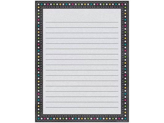 Chalkboard Brights Lined Poster - US 8445
