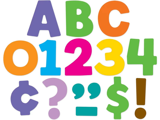 Color Splash 3" Punch-Out Letters - US 3922