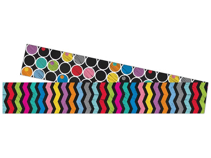 Colorful Chalkboard Double-Sided Border - US 9032