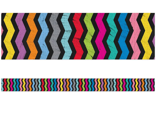 Colorful Chalkboard Double-Sided Border - US 9032