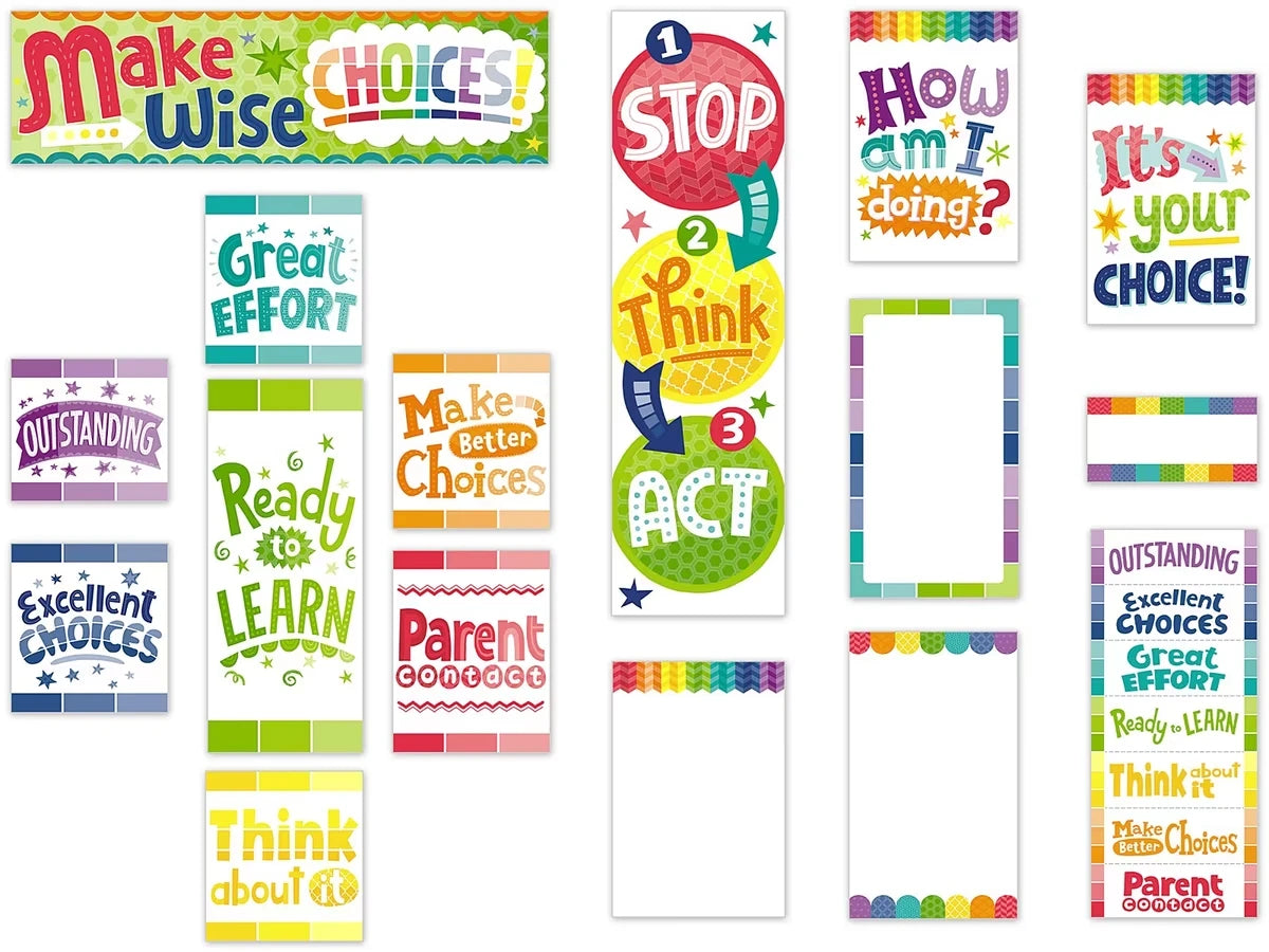 Painted Palette Behavior Management Bulletin Board Set - US 3997