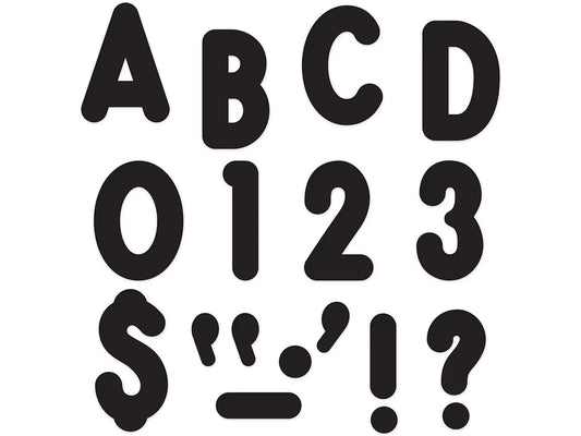 Black Billboard 7" Punch-Out Letters - US 3618