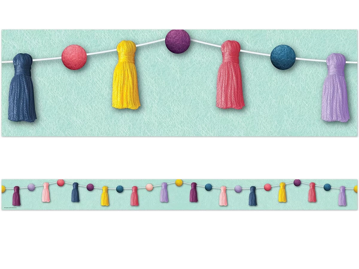 Oh Happy Day! Pom-Pom & Tassel Border - US 2342